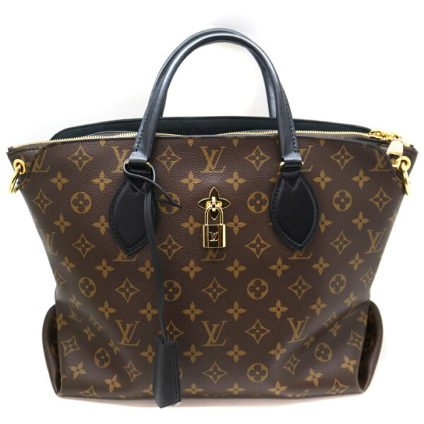 7523 1 Louis Vuitton Flower Zipped Tote Bag 2WAY Monogram Brown