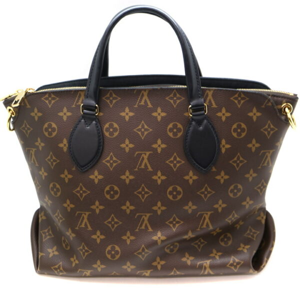 7523 2 Louis Vuitton Flower Zipped Tote Bag 2WAY Monogram Brown