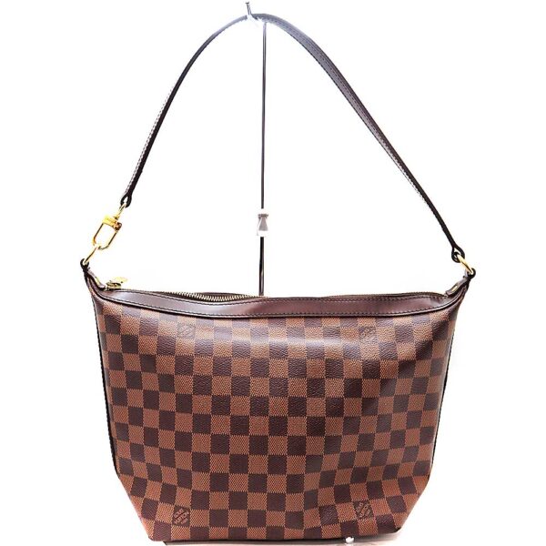 7553 1 Louis Vuitton Illovo MM Shoulder Bag Damier Canvas Ebene