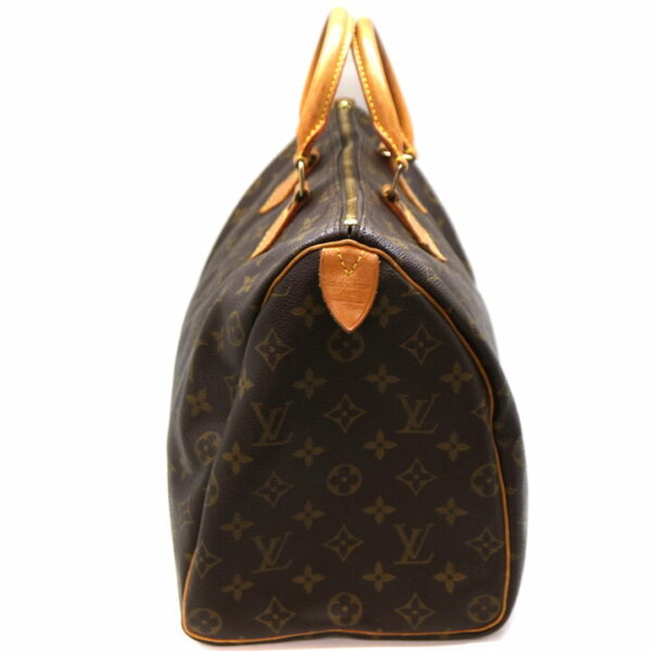 7568 3 Louis Vuitton Speedy 35 Handbag Monogram Brown