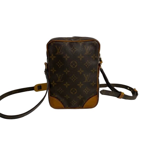 756j756 28619 4 Louis Vuitton Danube Mini Shoulder Bag Monogram Leather Brown