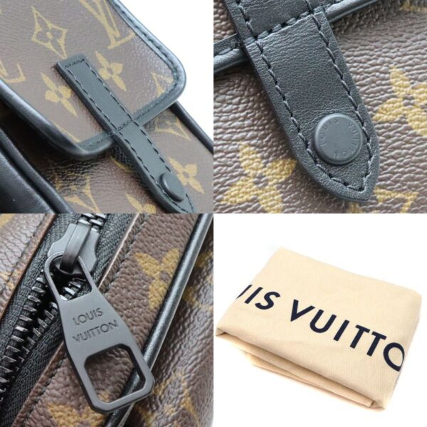 7582 10 Louis Vuitton Christopher Wearable Wallet Monogram Macassar