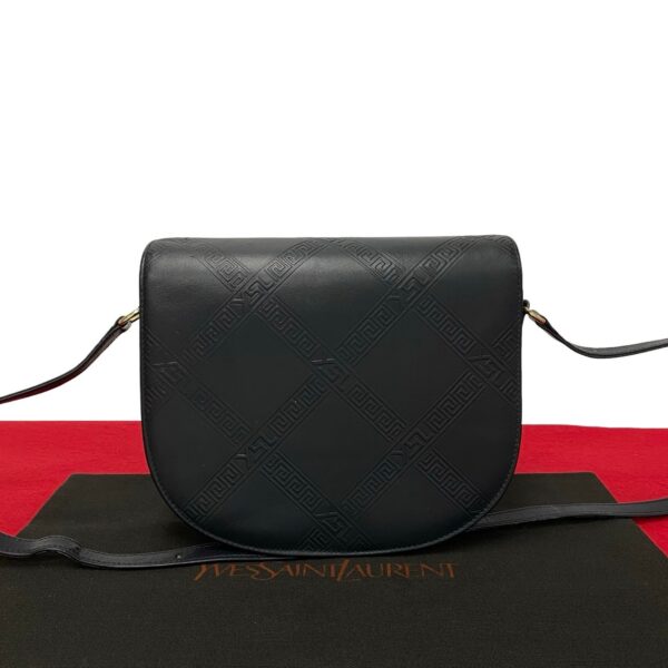 764k764 33010 1 Yves Saint Laurent YSL Leather Shoulder Bag Pochette Blue Red