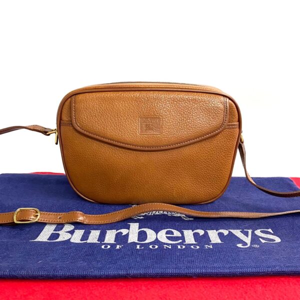 765l765 30109 1 Burberry Nova Check Shadow Horse Leather Mini Shoulder Pochette Brown