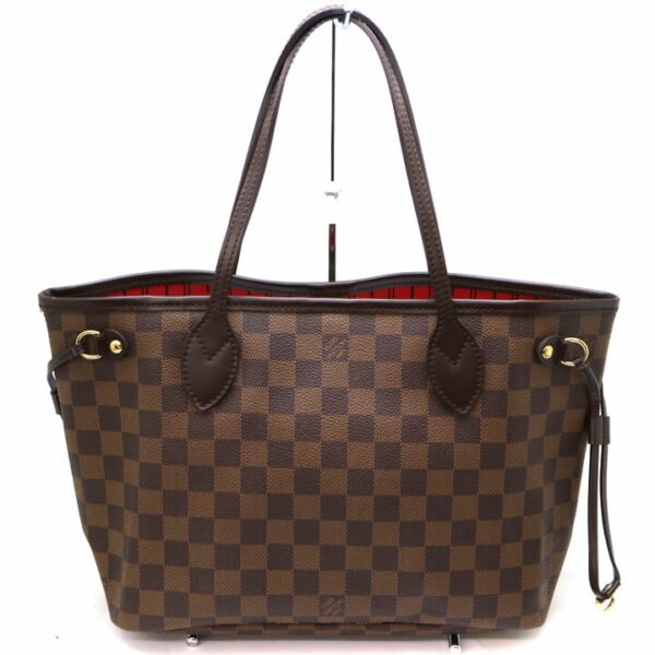 7666 2 Louis Vuitton Neverfull PM Tote Bag Damier Brown