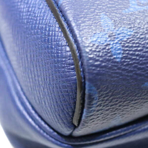 7669 13 Louis Vuitton Outdoor Messenger PM Taiga Monogram Body Bag Blue