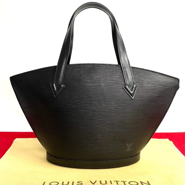 766l764 21072 1 Louis Vuitton Saint Jacques Mini Tote Bag Epi Leather Noir