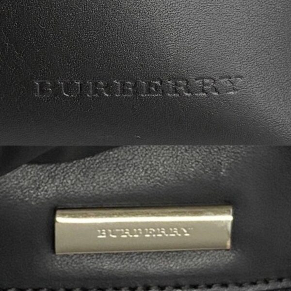 768l768 23458 4 Burberry Nova Check Leather Shoulder Bag Black