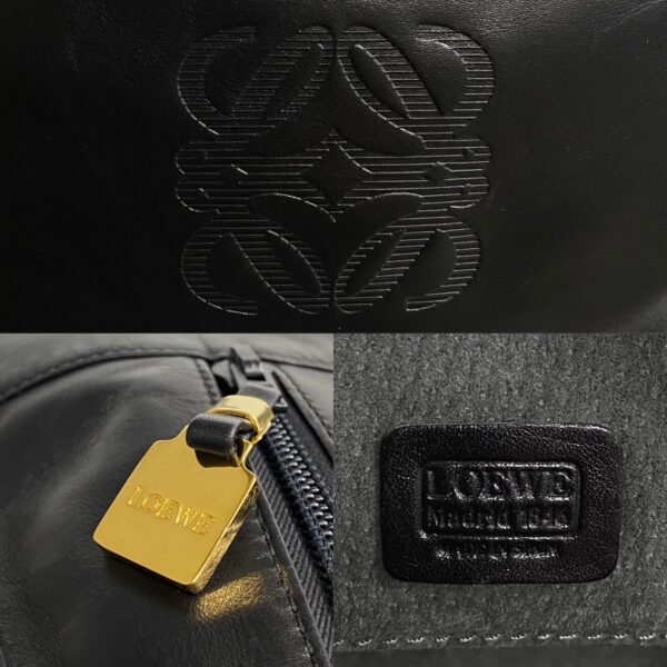 768l768 26002 4 Loewe Amazona 32 Anagram Leather Mini Bag Black