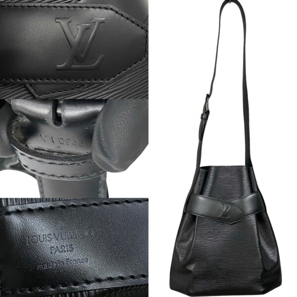 768l768 30274 4 Louis Vuitton Sac De Paul PM Crossbody Bag Epi Leather Black Noir