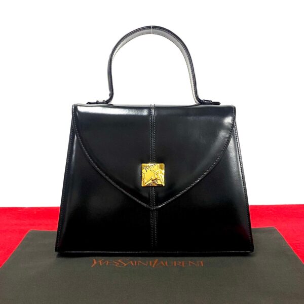 769l768 30539 1 Yves Saint Laurent YSL Leather Mini Tote Bag Black