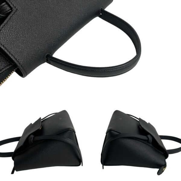 770a770 33613 5 Celine Belt Bag Nano Leather 2way Mini Shoulder Bag Black