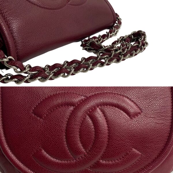 772a772 29468 10 Chanel Leather Chain Shoulder Handbag Bordeaux