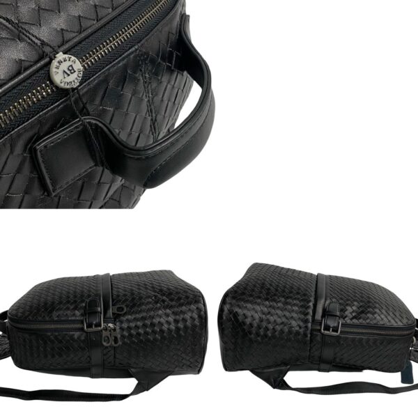 772a772 31008 7 Bottega Veneta Intrecciato Leather Backpack Black