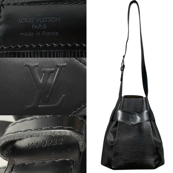 773a772 20671 5 Louis Vuitton Sac De Paul PM Shoulder Bag Epi Leather Black