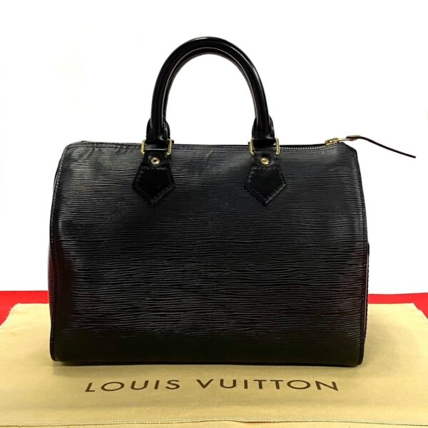 773a772 25750 1 Louis Vuitton Speedy 25 Mini Bag Epi Leather Black