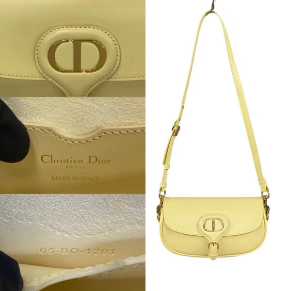 773a773 20749 3 Christian Dior Bobby East West Calf Leather Shoulder Bag Yellow