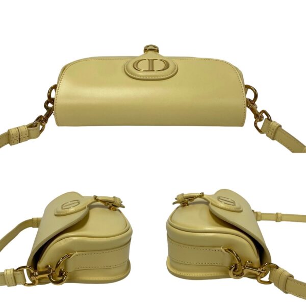 773a773 20749 5 Christian Dior Bobby East West Calf Leather Shoulder Bag Yellow