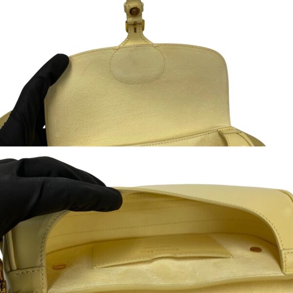 773a773 20749 8 Christian Dior Bobby East West Calf Leather Shoulder Bag Yellow