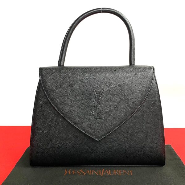 776b776 18090 1 Yves Saint Laurent YSL Leather Mini Tote Bag Black