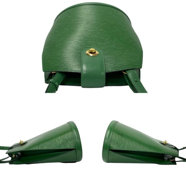 777b777 22967 6 Louis Vuitton Cluny Shoulder Bag Epi Leather Green