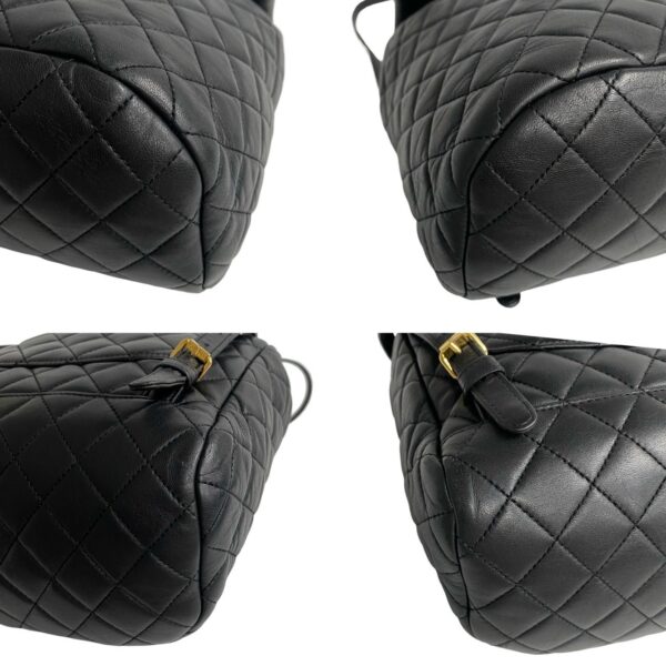 777b777 34252 8 Chanel Matelasse Coco Mark Lambskin Mini Rucksack Black