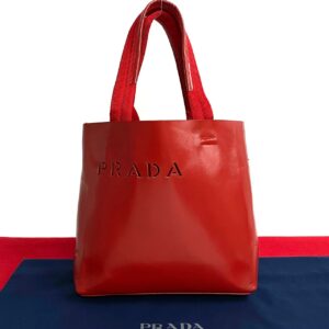 778c778 23127 1 Prada Nylon Leather Backpack Red