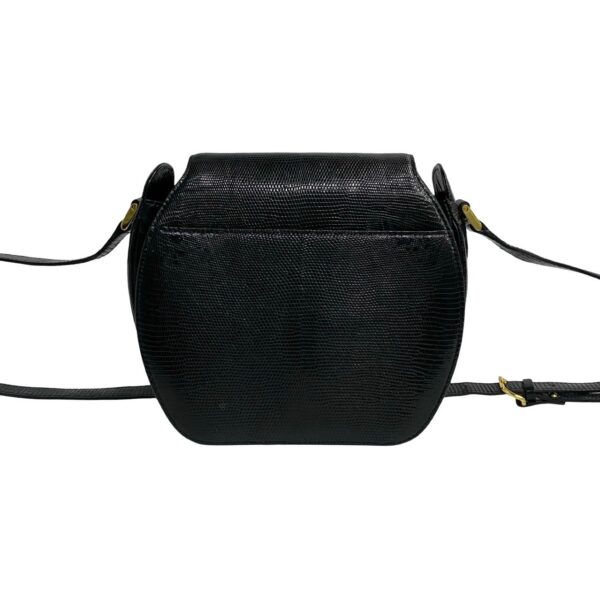 778c778 33279 5 Yves Saint Laurent YSL Lizard Leather Mini Shoulder Bag Pochette Black