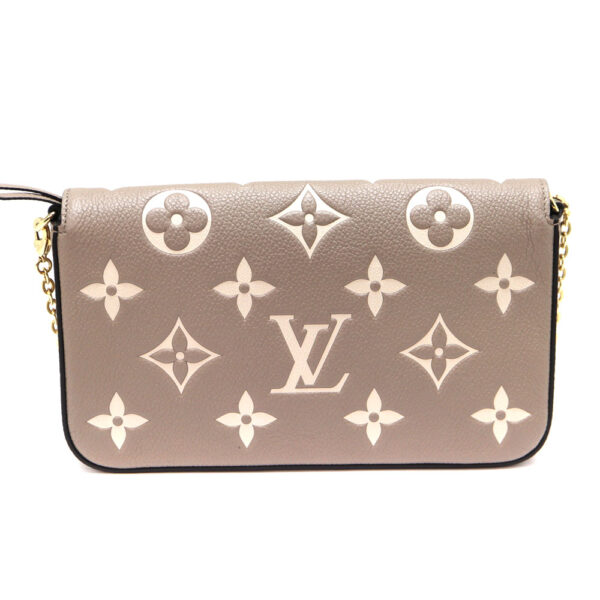 7798 2 Louis Vuitton Pochette Félicie Shoulder Bag Empreinte Beige