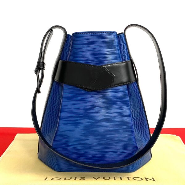 779c778 27795 1 Louis Vuitton Sac De Paul PM Shoulder Bag Epi Leather Blue Black