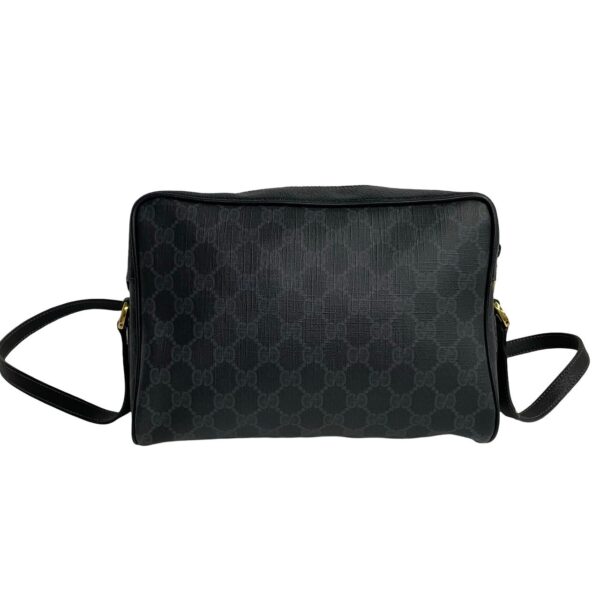 779c779 20131 5 Gucci Sherry Line GG Leather Shoulder Bag Pochette Black