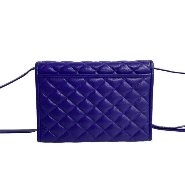 779c779 22722 5 Yves Saint Laurent YSL Lambskin Shoulder Bag Pochette Purple