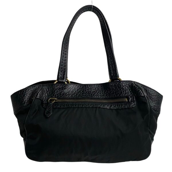 780c779 21159 5 Prada Triangle Leather Nylon Bag Black