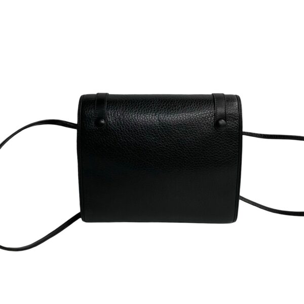 780c780 19813 5 Christian Dior Leather Mini Shoulder Bag Pochette Sacoche Black