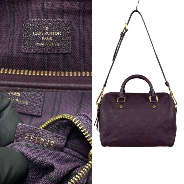 780c780 29767 4 Louis Vuitton Speedy Bandouliere 2WAY Bag Empreinte Purple