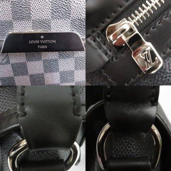 7882 10 Louis Vuitton Daniel GM Shoulder Bag Damier Graphite Black