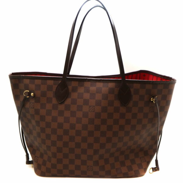 7892 Louis Vuitton Neverfull MM Tote Bag Damier Brown