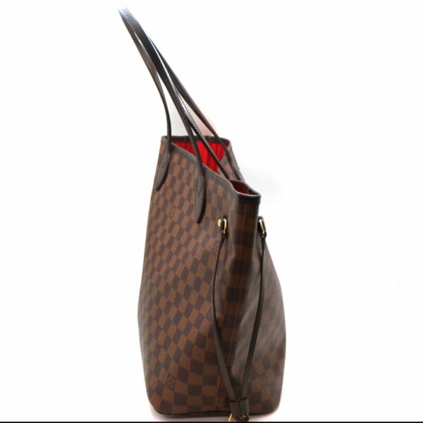 7894 Louis Vuitton Neverfull MM Tote Bag Damier Brown