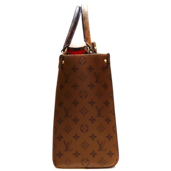 7950 3 Louis Vuitton On the Go MM Tote Bag Giant Monogram Brown Camel