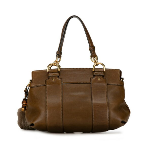 7jwxd0u0rckz6tfh 3 Gucci Bamboo 2WAY Handbag Brown