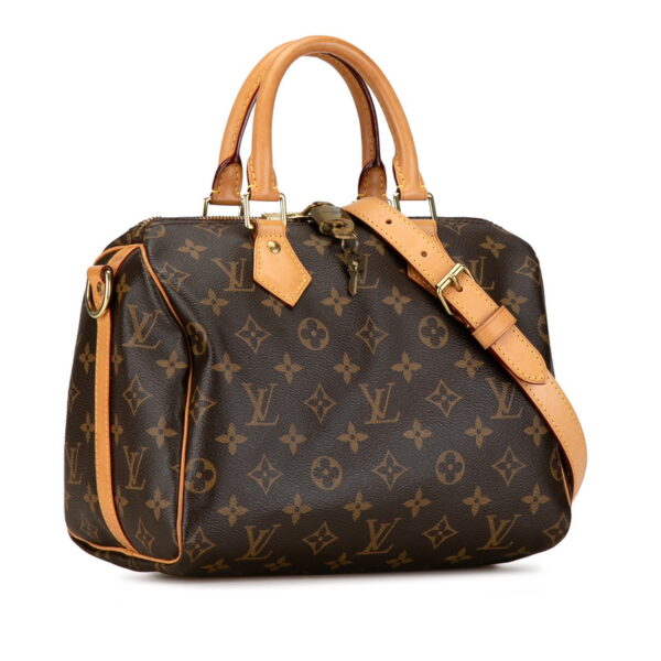 7wlezb3rd56gpcdo 2 Louis Vuitton Speedy Bandouliere 25 2WAY Shoulder Bag Brown