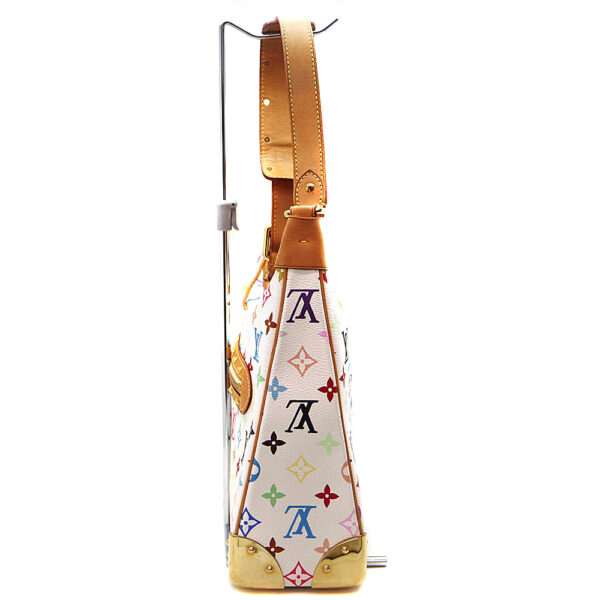 8037 3 Louis Vuitton Boulogne Bag Monogram Multicolor White