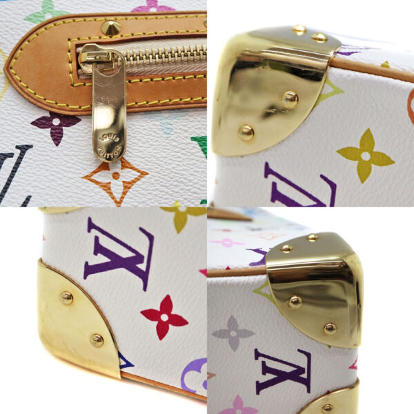 8037 6 Louis Vuitton Boulogne Bag Monogram Multicolor White