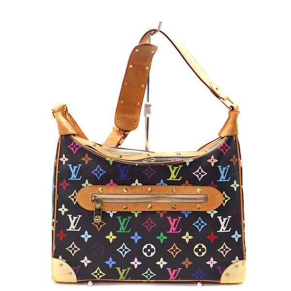 8042 1 Louis Vuitton Boulogne Bag Monogram Multicolor Black