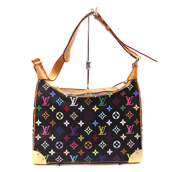 8042 2 Louis Vuitton Boulogne Bag Monogram Multicolor Black