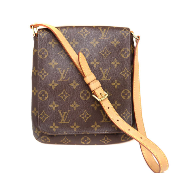 8082 1 Louis Vuitton Musette Salsa Shoulder Bag Monogram Canvas Brown