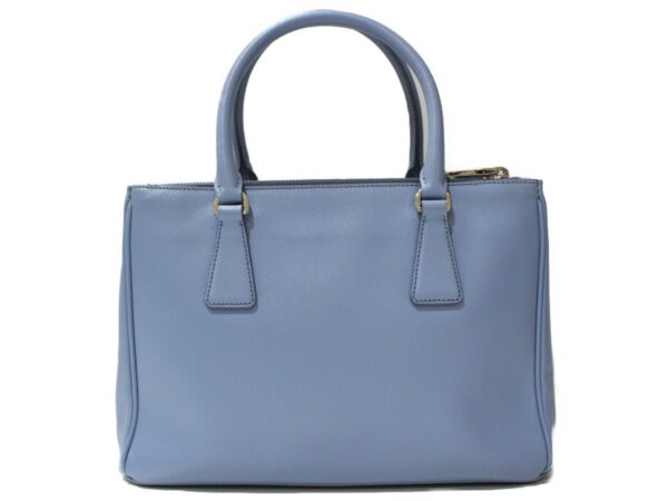 8082 Prada Galleria 2WAY Handbag Saffiano Leather Blue