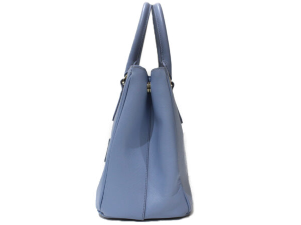 8083 Prada Galleria 2WAY Handbag Saffiano Leather Blue