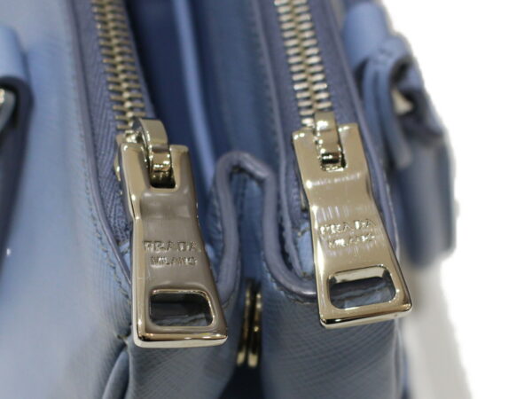 8092 Prada Galleria 2WAY Handbag Saffiano Leather Blue