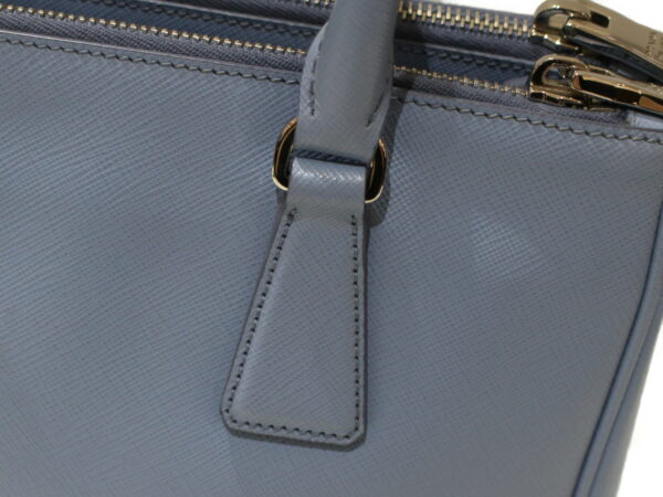 8096 Prada Galleria 2WAY Handbag Saffiano Leather Blue